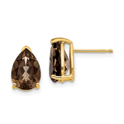 14k Yellow Gold Earrings Style XE83SQ - Classique Jewelry Inc.