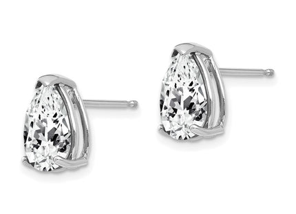 14k White Gold Earrings Style XE83WCZ - Classique Jewelry Inc.