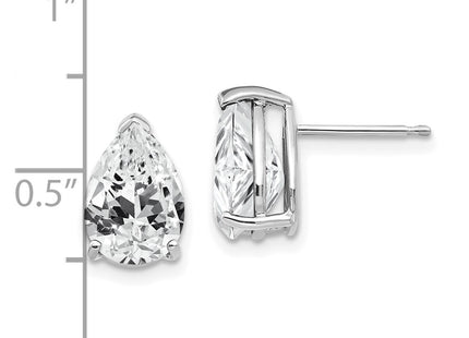 14k White Gold Earrings Style XE83WCZ - Classique Jewelry Inc.