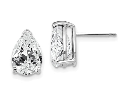 14k White Gold Earrings Style XE83WCZ - Classique Jewelry Inc.