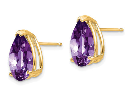 14k Yellow Gold Earrings Style XE84AM - Classique Jewelry Inc.
