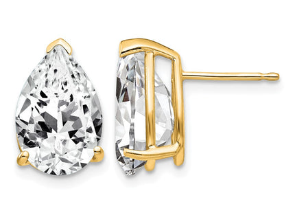 14K gold cubic zirconia earrings