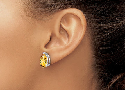 14k White Gold Earrings Style XE84WCI - Classique Jewelry Inc.