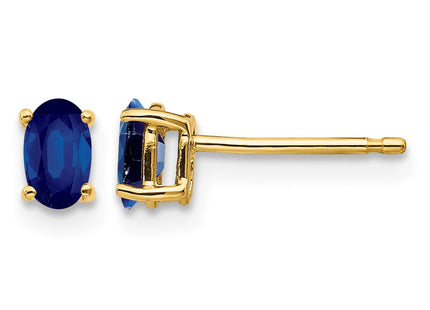 14K gold sapphire earrings