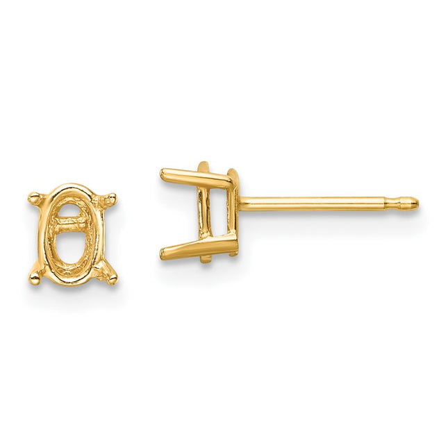 14k Yellow Gold Earrings Style XE86 - Classique Jewelry Inc.