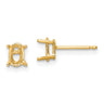 14k 6x4 Oval Earring Mountings