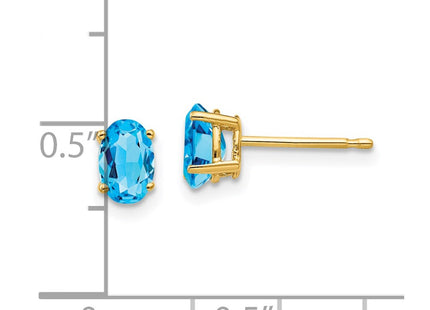 14k Yellow Gold Earrings Style XE86BT - Classique Jewelry Inc.