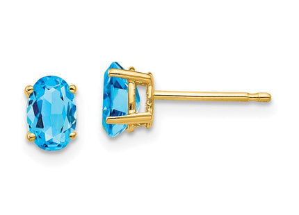 14k Yellow Gold Earrings Style XE86BT - Classique Jewelry Inc.