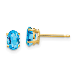 14k Yellow Gold Earrings Style XE86BT - Classique Jewelry Inc.