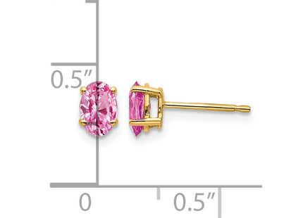 14K gold sapphire earrings, further view