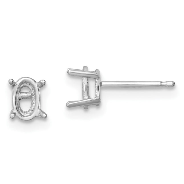 14k White Gold Earrings Style XE86W - Classique Jewelry Inc.