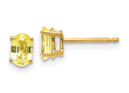 14k Yellow Gold Earrings Style XE86YS - Classique Jewelry Inc.