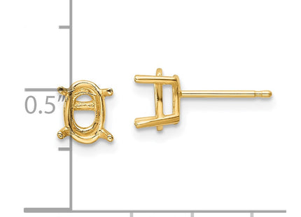 14k Yellow Gold Earrings Style XE87 - Classique Jewelry Inc.
