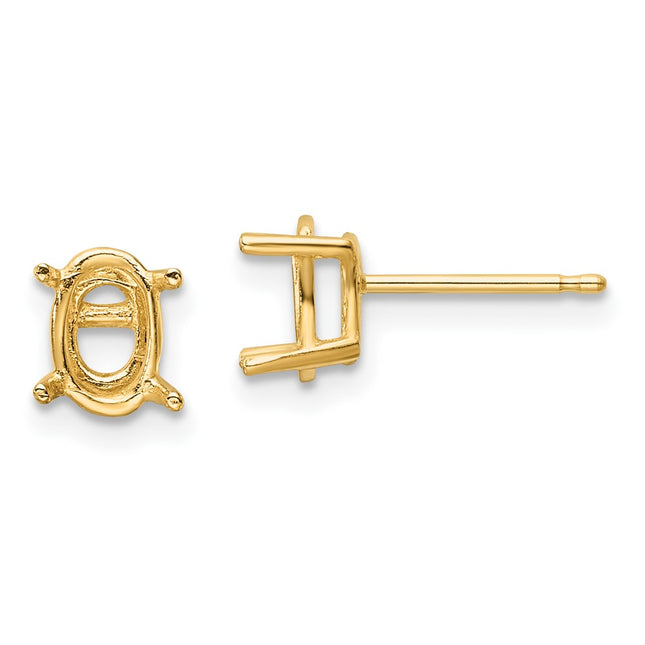 14k Yellow Gold Earrings Style XE87 - Classique Jewelry Inc.