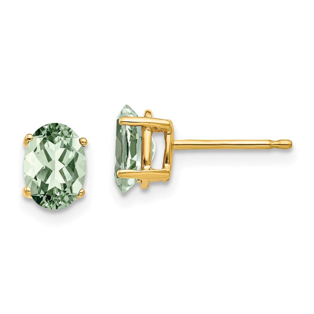 14k Yellow Gold Earrings Style XE87AG - Classique Jewelry Inc.
