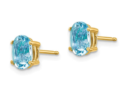 14k Yellow Gold Earrings Style XE87AQ - Classique Jewelry Inc.