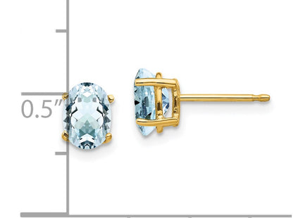 14k Yellow Gold Earrings Style XE87AQ - Classique Jewelry Inc.