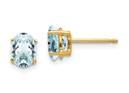 14k Yellow Gold Earrings Style XE87AQ - Classique Jewelry Inc.