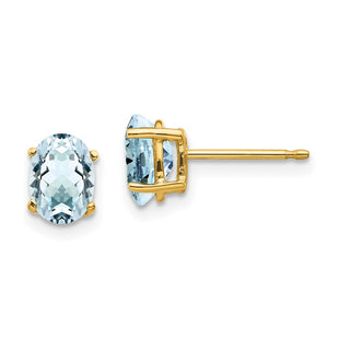 14k Yellow Gold Earrings Style XE87AQ - Classique Jewelry Inc.