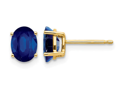 14K gold sapphire earrings