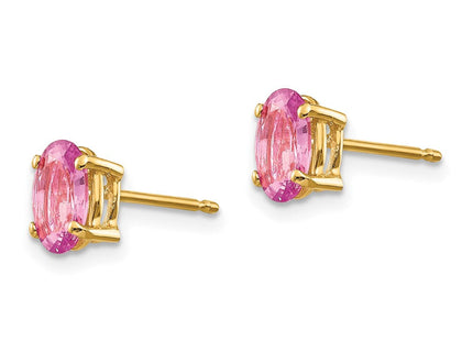 14k Pink Sapphire Earrings (Style XE87SP-B)