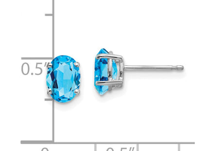 14k White Gold Earrings Style XE87WBT - Classique Jewelry Inc.