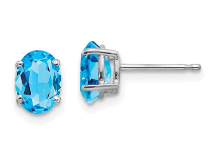 14k White Gold Earrings Style XE87WBT - Classique Jewelry Inc.