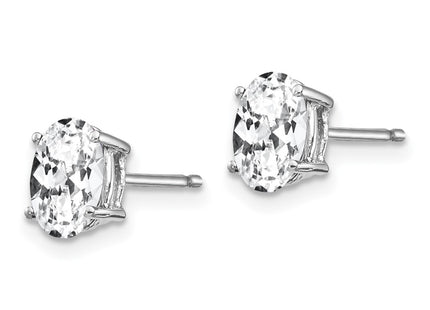 14k White Gold Earrings Style XE87WCZ - Classique Jewelry Inc.