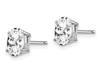14K gold ruby earrings, alternate view