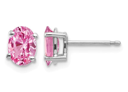 14K white gold sapphire earrings
