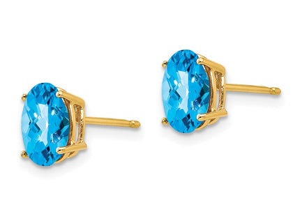 14k Yellow Gold Earrings Style XE88BC - Classique Jewelry Inc.