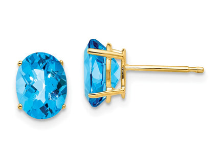 14k Yellow Gold Earrings Style XE88BC - Classique Jewelry Inc.