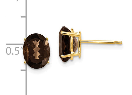 14k Yellow Gold Earrings Style XE88SQ - Classique Jewelry Inc.