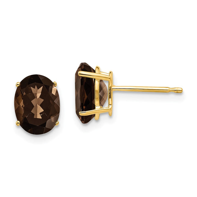 14k Yellow Gold Earrings Style XE88SQ - Classique Jewelry Inc.