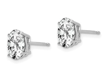 14k White Gold Earrings Style XE88WCZ - Classique Jewelry Inc.
