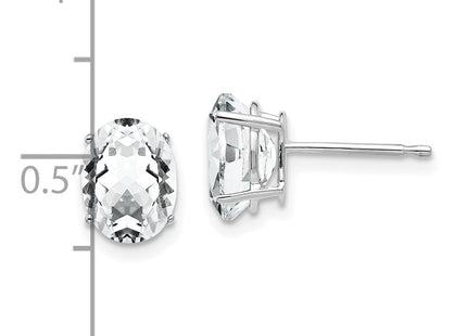 14k White Gold Earrings Style XE88WCZ - Classique Jewelry Inc.
