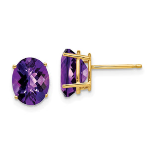 14k Yellow Gold Earrings Style XE89AC - Classique Jewelry Inc.