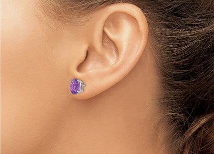 14k White Gold Earrings Style XE89WAM - Classique Jewelry Inc.