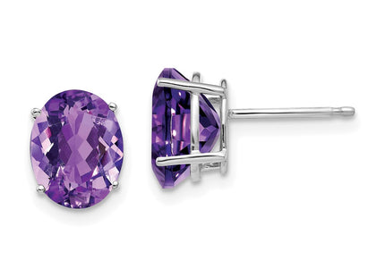 14k White Gold Earrings Style XE89WAM - Classique Jewelry Inc.