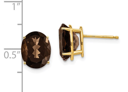 14k Yellow Gold Earrings Style XE90SQ - Classique Jewelry Inc.