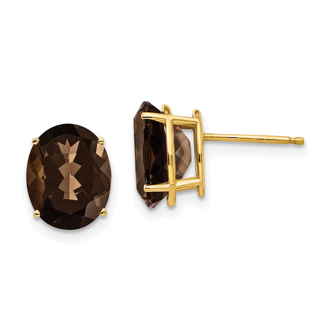 14k Yellow Gold Earrings Style XE90SQ - Classique Jewelry Inc.