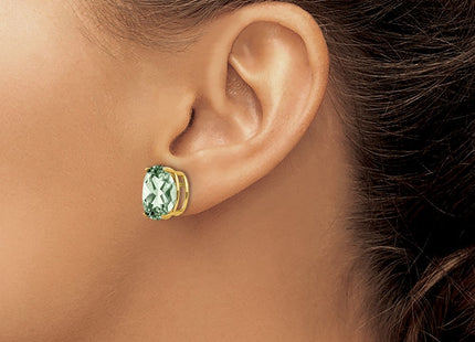 14k Yellow Gold Earrings Style XE91AG - Classique Jewelry Inc.