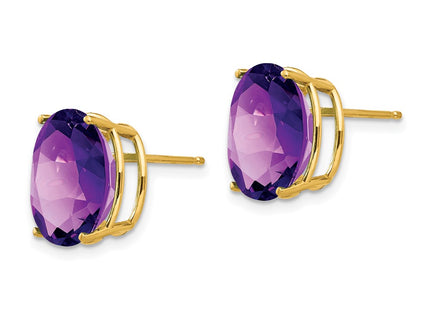 14k Yellow Gold Earrings Style XE91AM - Classique Jewelry Inc.
