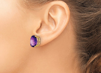 14k Yellow Gold Earrings Style XE91AM - Classique Jewelry Inc.