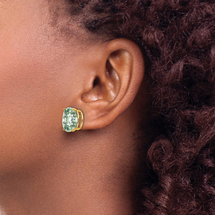 14k Yellow Gold Earrings Style XE91CG - Classique Jewelry Inc.