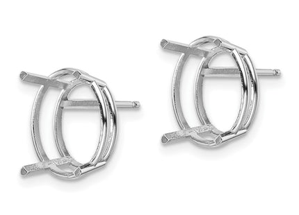 14k White Gold Earrings Style XE91W - Classique Jewelry Inc.