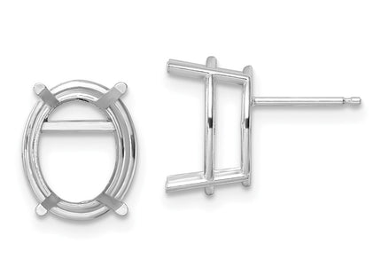 14k White Gold Earrings Style XE91W - Classique Jewelry Inc.
