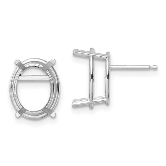 14k White Gold Earrings Style XE91W - Classique Jewelry Inc.