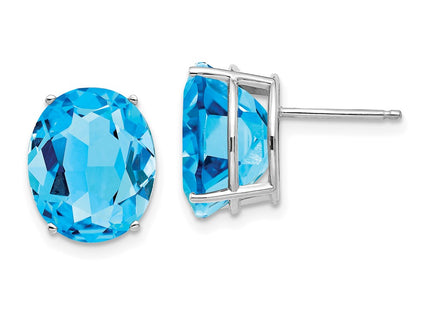 14k White Gold Earrings Style XE91WBT - Classique Jewelry Inc.