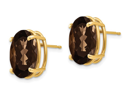 14k Yellow Gold Earrings Style XE92SQ - Classique Jewelry Inc.